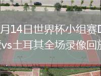 2026年6月14日世界杯小组赛D组第1轮澳大利亚vs土耳其全场录像回放