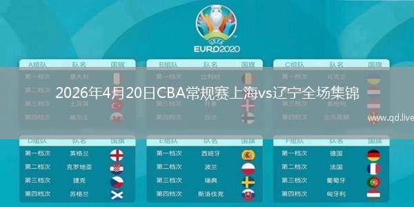 2026年4月20日CBA常规赛上海vs辽宁全场集锦